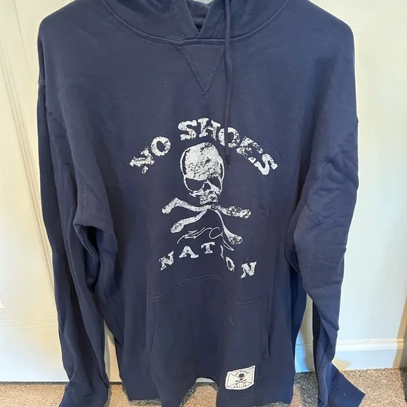 Blue Graphic Sweatshirt with Skull Design - Picture 2 of 6